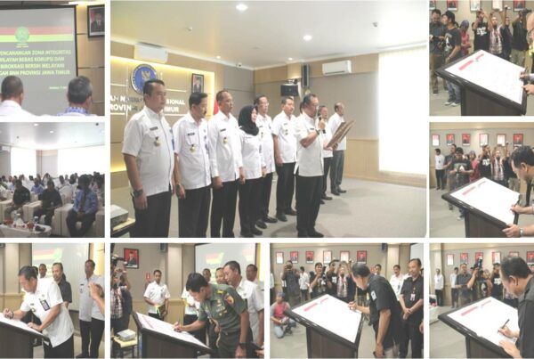 Pencanangan Zona Integritas di Lingkungan BNNP Jawa Timur