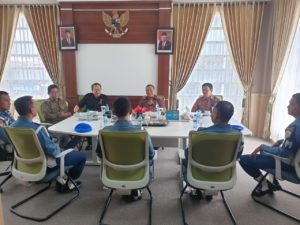 Kunjungan Kerja Den Pomal TNI AL dalam rangka sinergitas P4GN
