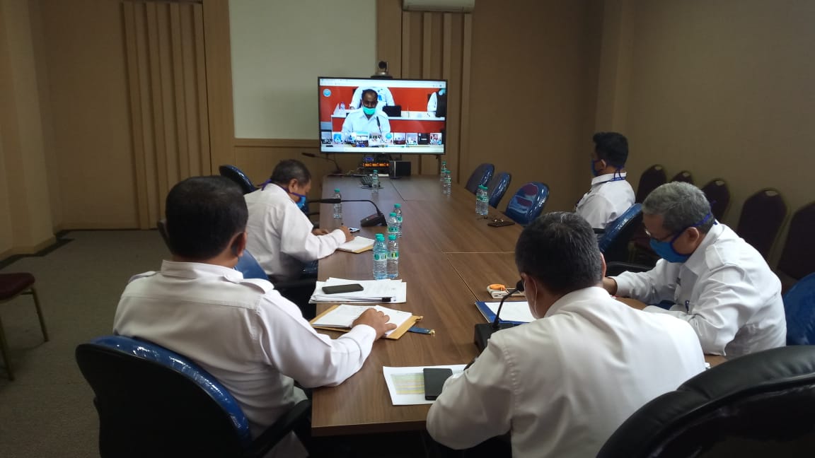 Kepala BNN MONEV melalui Vidcon terkait Perkembangan Pencegahan Satgas Covid 19