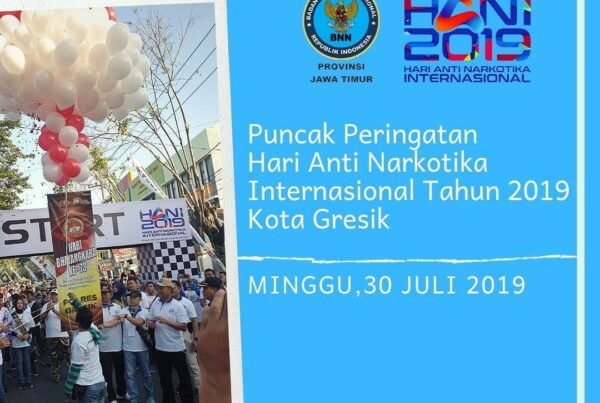 Rangakaian Acara Hari Anti Narkotika Internasional (HANI) di BNN Kabupaten Gresik.