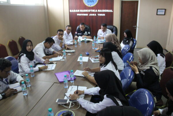 Studi Banding Tim Pembangunan ZI BNN Kab. Sidoarjo terkait Persiapan Pembangunan Kawasan Zona Integritas