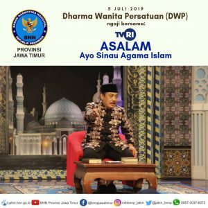 Bangun Silaturahmi dan Kekebalan Terhadap Narkotika, DWP BNNP Jatim Ikuti Pengajian Bersama TVRI Jatim