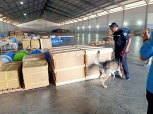 Unit K9 BNN Provinsi Jawa Timur Beraksi