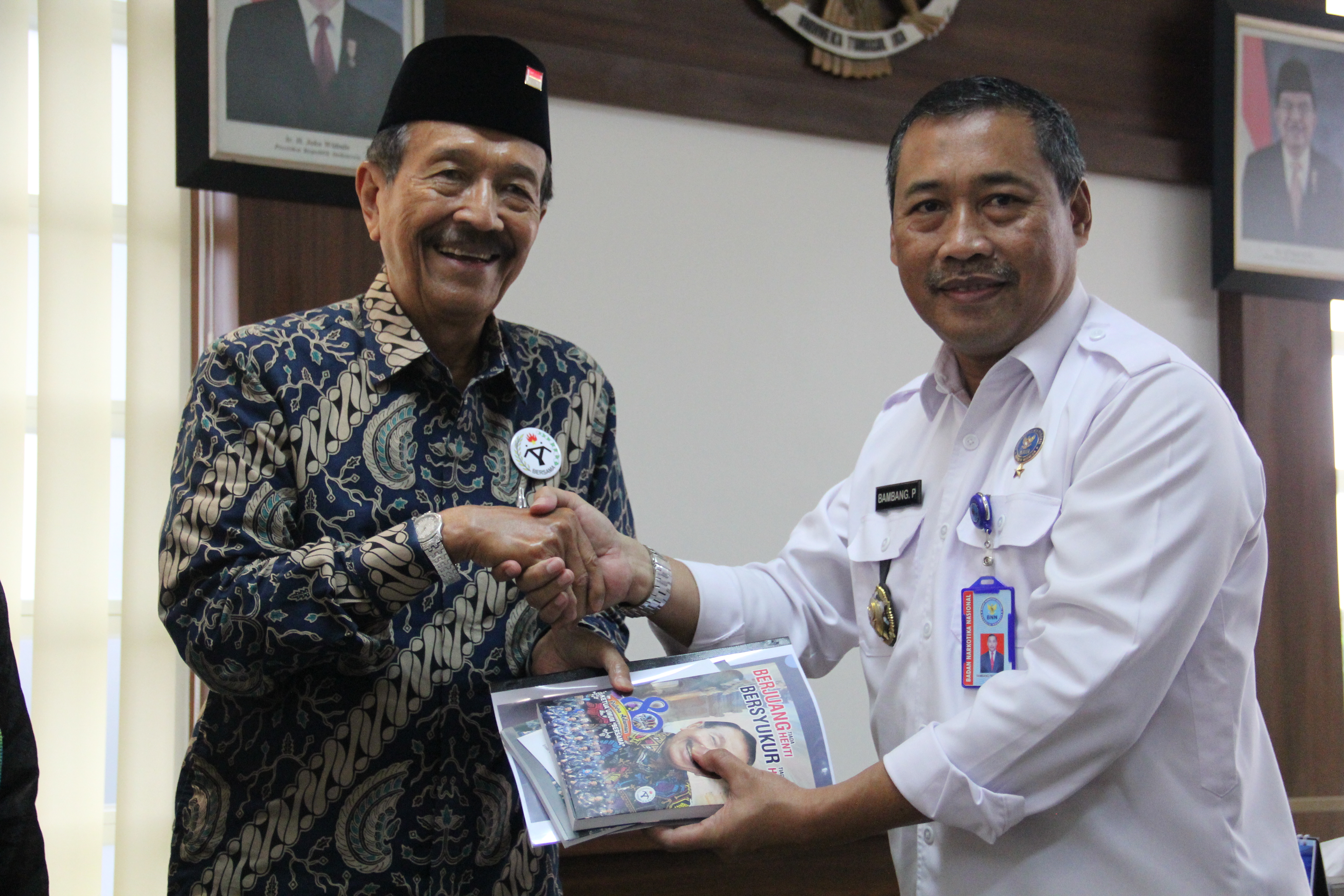 MENERIMA KUNJUNGAN KERJA BADAN KERJASAMA SOSIAL USAHA PEMBINAAN WARGA TAMA (BERSAMA)