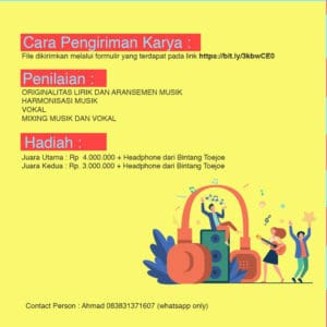 yuk ikutan ''LOMBA CIPTA LAGU'' Anti Narkoba BNNP JATIM 2020