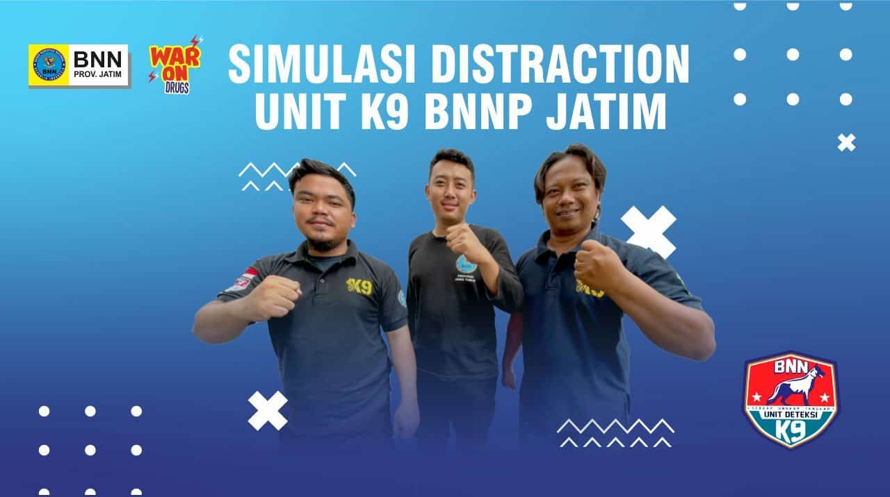 Simulasi Distraction Pelacakan Unit K-9 BNNP Jawa Timur Simulasi Distraction Pelacakan Unit K-9 BNNP Jawa Timur