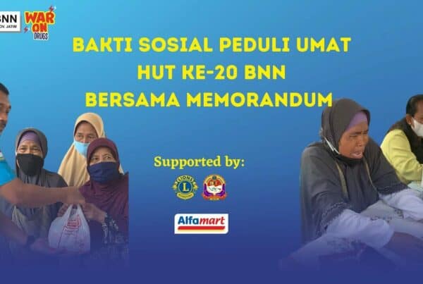 Bakti Sosial Peduli Umat HUT KE-20 BNN Bersama Memorandum