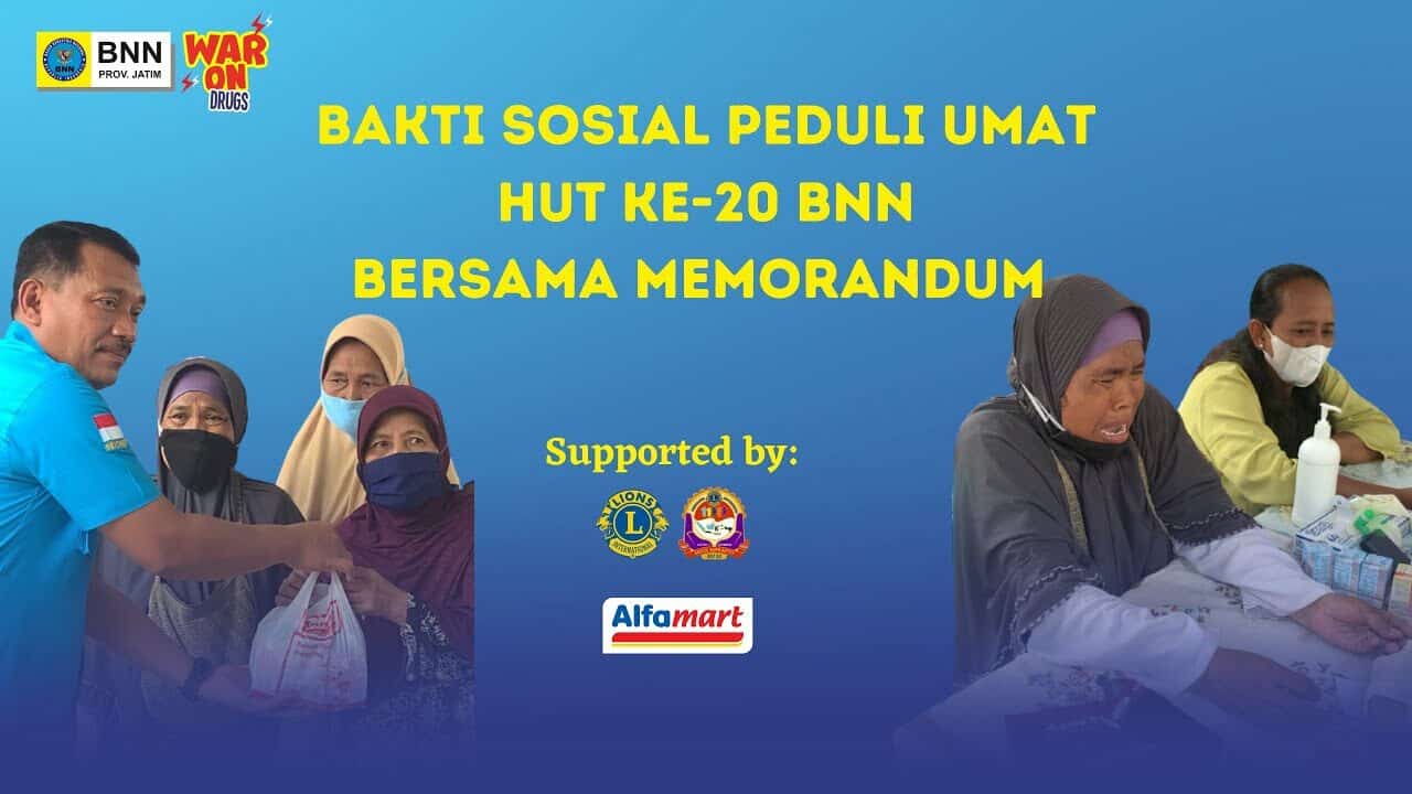 Bakti Sosial Peduli Umat HUT KE-20 BNN Bersama Memorandum Bakti Sosial Peduli Umat HUT KE-20 BNN Bersama Memorandum