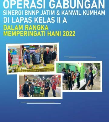 Operasi Gabungan Sinergi BNNP JATIM & Kanwil KUMHAM di Lapas Kelas II A Pamekasan