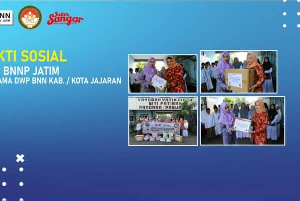 Dharma Wanita Persatuan (DWP) BNNP Jatim dan Jajaran melaksanakan Bakti Sosial di Pasuruan (14/7)