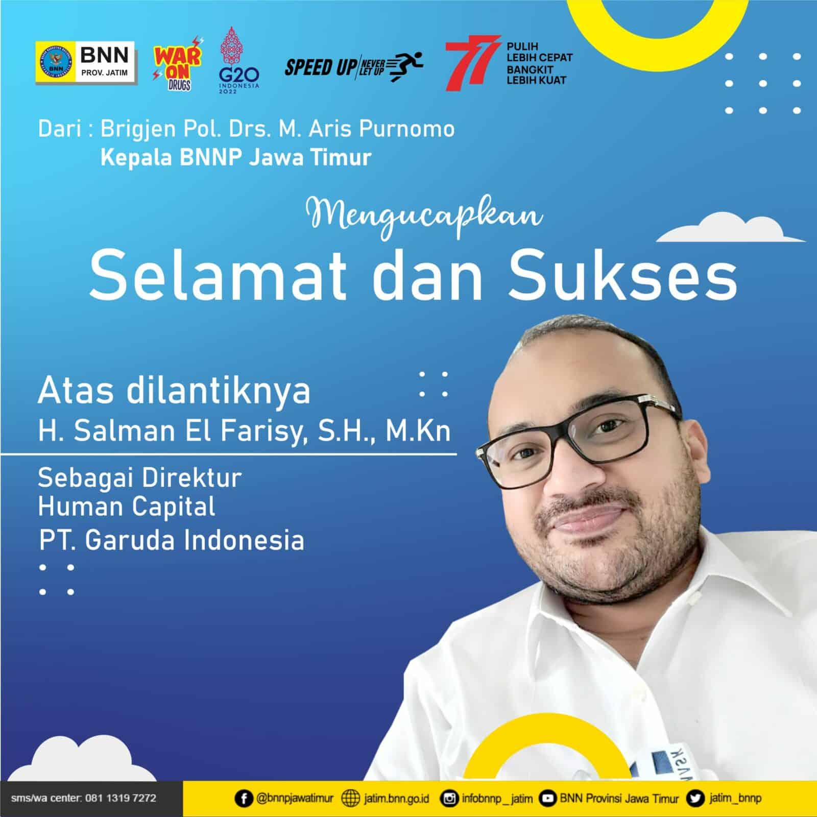 Selamat dan Sukses Atas dilantiknya Direktur PT. Garuda Indonesia Konsep Otomatis