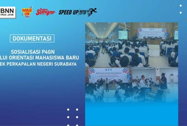 Sosialisasi P4GN Mahasiswa Baru PPNS oleh BNNP Jatim