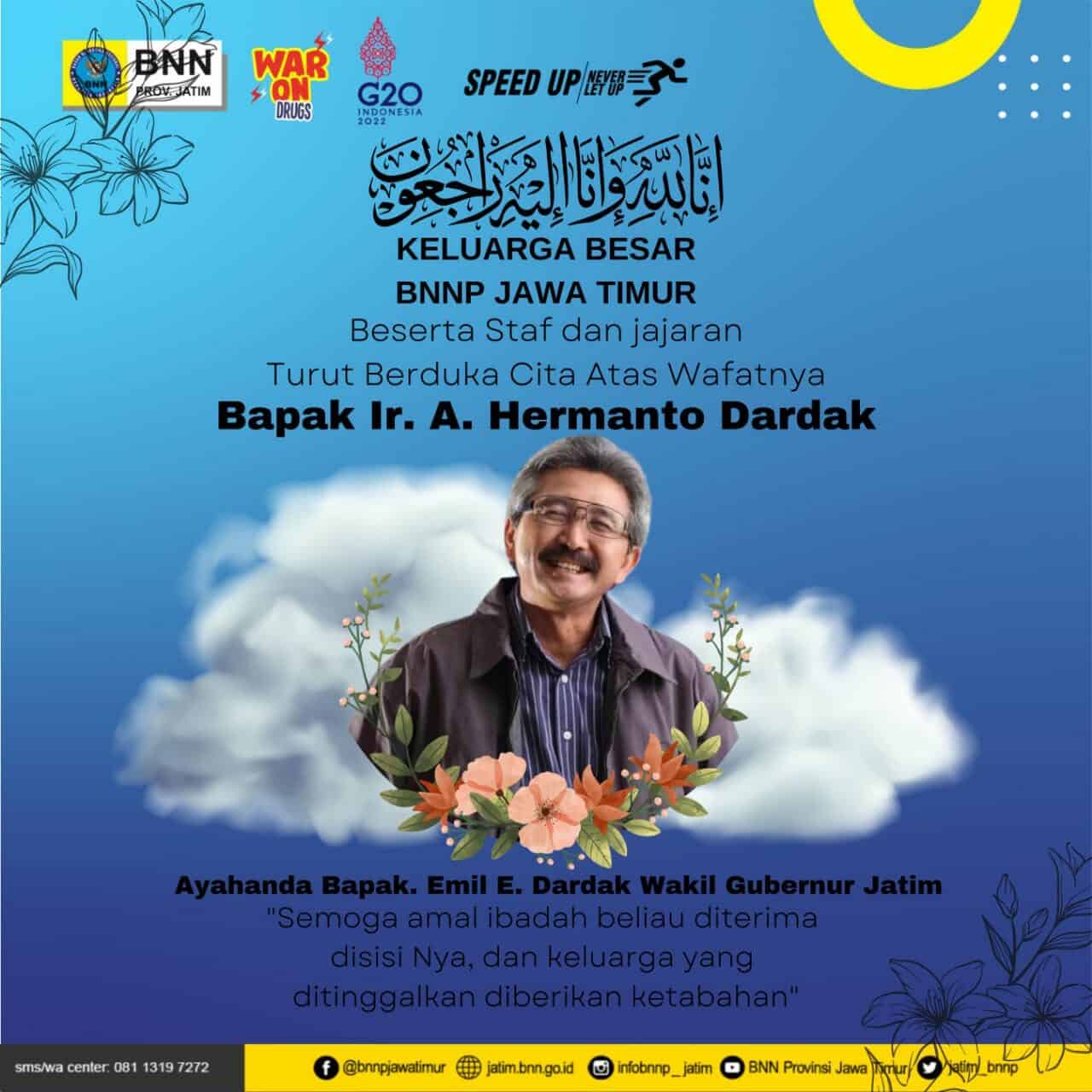 Turut Berduka Cita Atas Wafatnya Ayahanda Bapak Emil E. Dardak Wakil Gubernur Jatim Konsep Otomatis