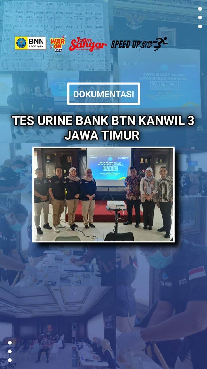 BANK BTN Kanwil III Jatim menyelenggarakan tes urine bersama BNNP Jatim 20221102 154900