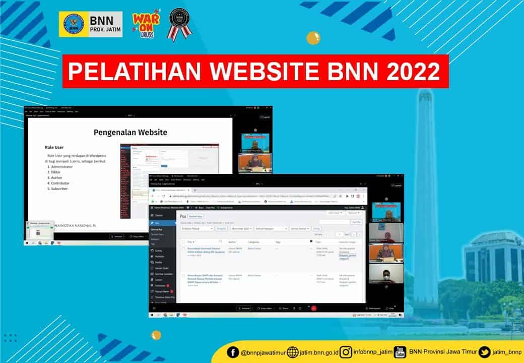 Pelatihan Website BNN 2022 Pelatihan Website BNN 2022
