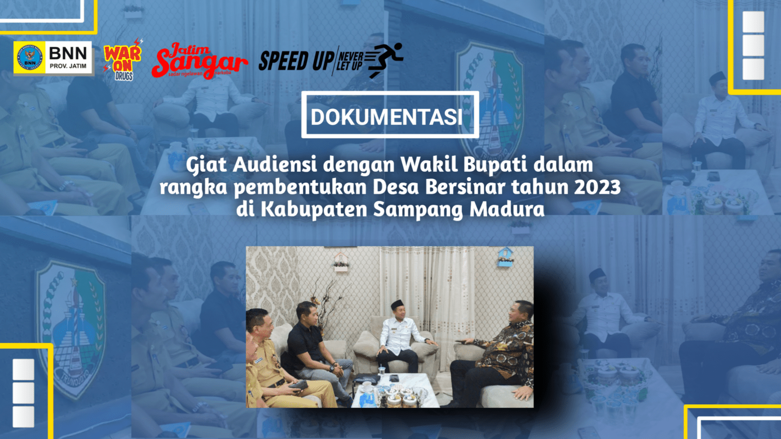 Audensi dengan Wabub Sampang dalam rangka Pembentukan Desa Bersinar sampang