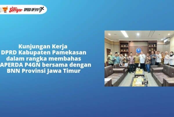 Kunjungan Kerja DPRD Kabupaten Pamekasan dalam rangka membahas RAPERDA P4GN bersama dengan BNN Provini Jawa Timur