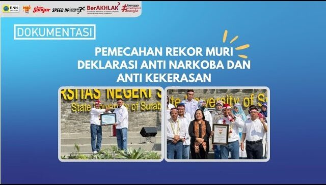 Pemecahan Rekor Muri Deklarasi Anti Narkoba Terbanyak Pemecahan Rekor Muri Deklarasi Anti Narkoba Terbanyak