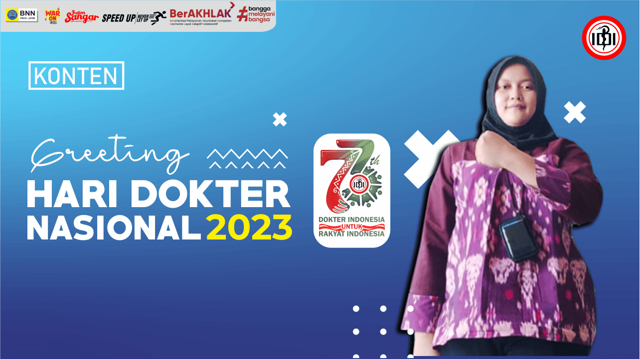 Desain Thumbnails Youtube Greeting HARI DOKTER NASIONAL 2023