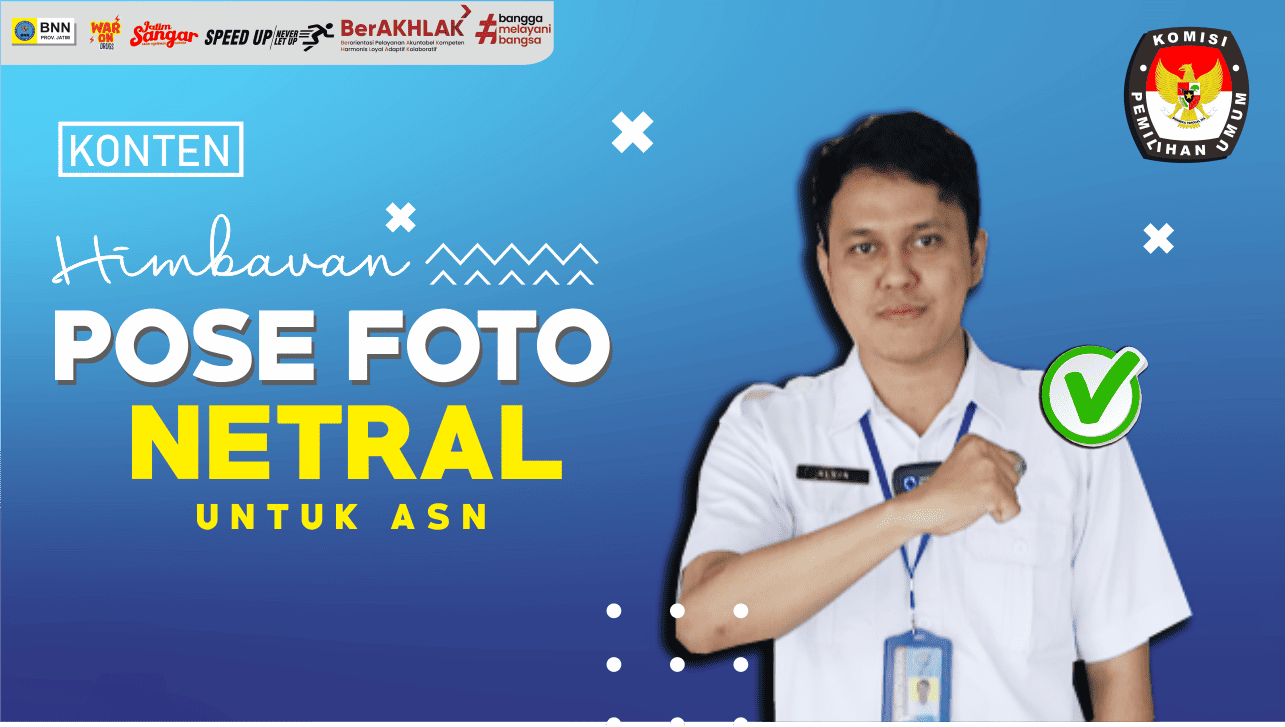 Himbauan Pose Foto Netral untuk ASN Desain Thumbnails Youtube Pose Foto Netral 2023