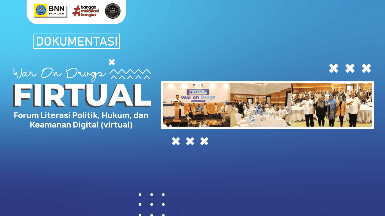 War On Drugs FIRTUAL Desain Thumbnail YOUTUBE BNNP Jatim 2024 Giat Firtual Dep Cegah