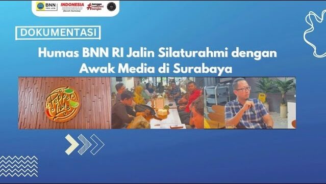 Humas BNN RI Jalin Silaturahmi dengan Awak Media di Surabaya MEDIA 1