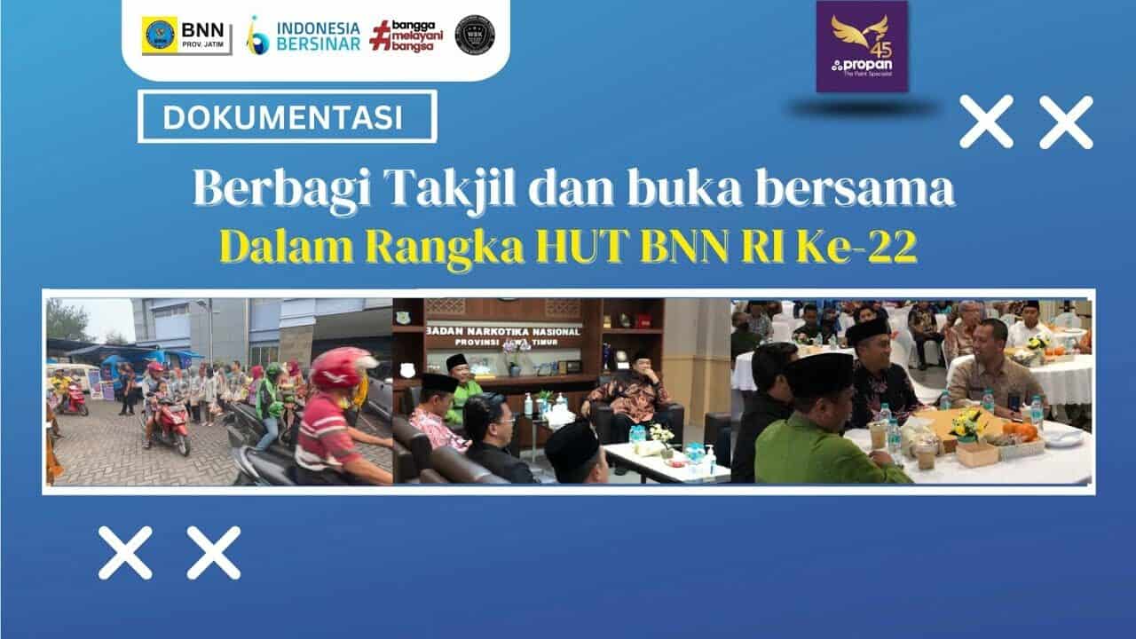 Berbagi Takjil & Buka Bersama dalam Rangka HUT BNN RI ke-22 takjil