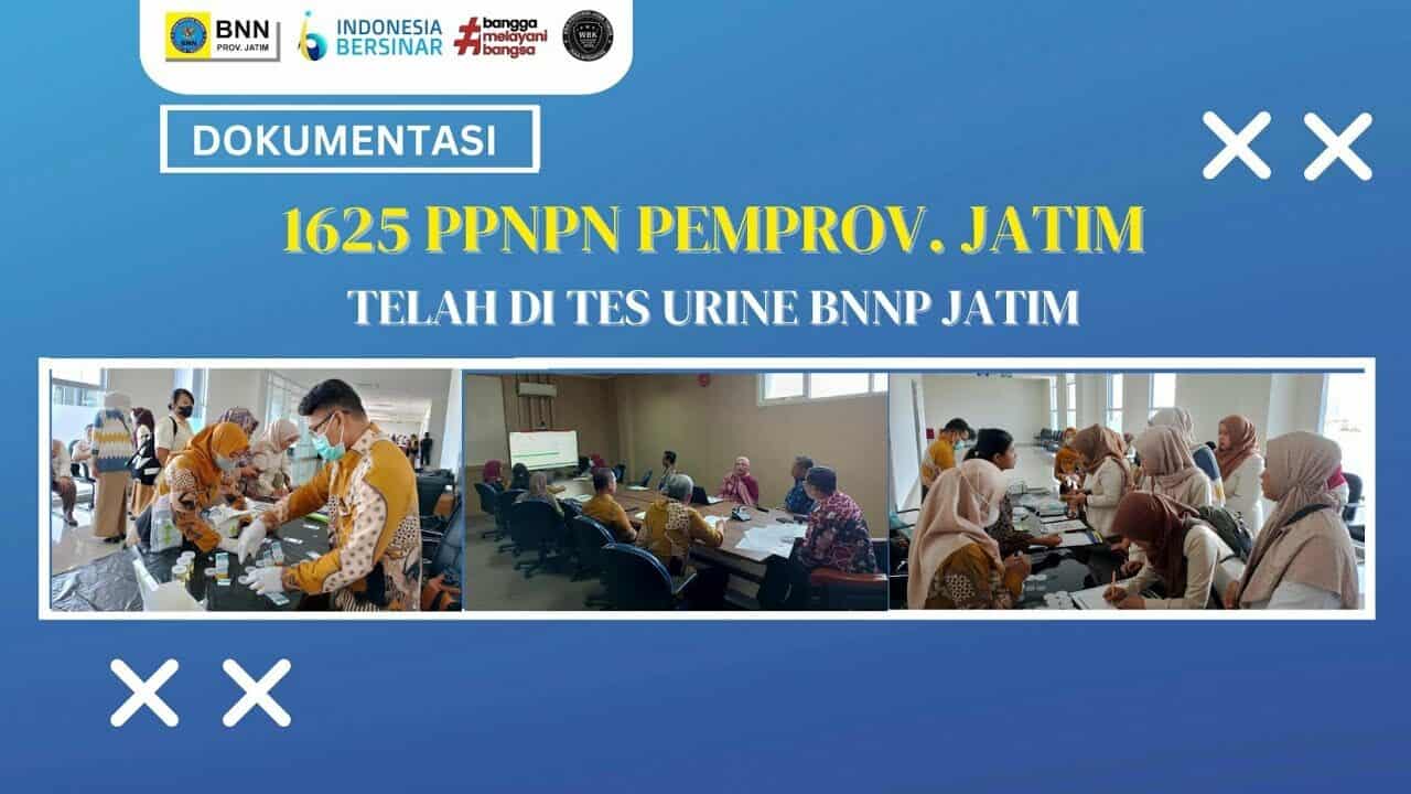 1625 PPNPN PEMPROV. JATIM TELAH DI TES URINE BNNP JATIM tes
