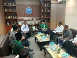 Silaturahmi GP Ansor Jawa Timur dan BNNP Jatim Sinergi untuk Perangi Narkoba