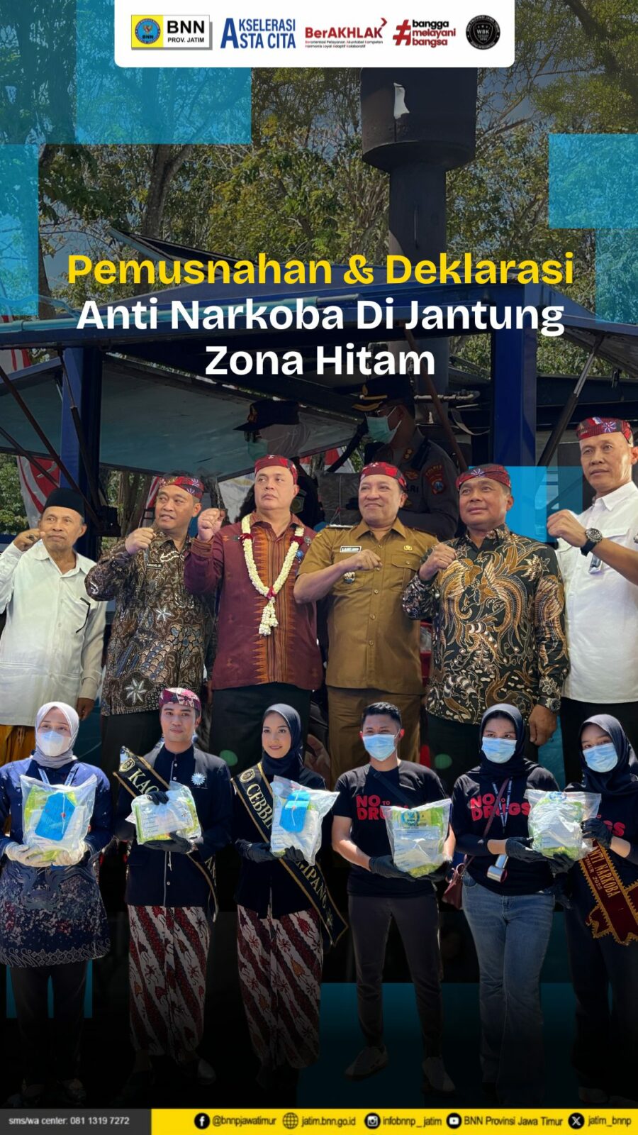 Pemusnahan dan Deklarasi Anti Narkoba di Jantung Zona Hitam thumbnail pemusnahan 1