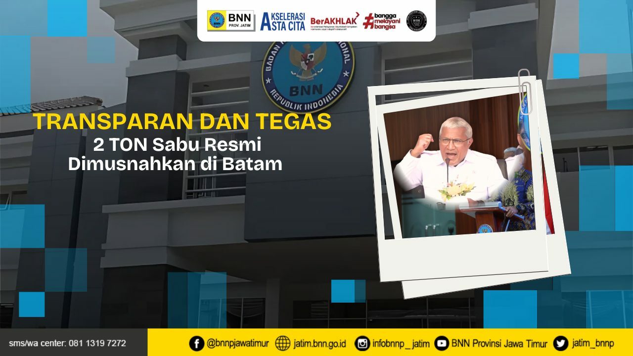 TRANSPARAN DAN TEGAS 2 TON Sabu Resmi Dimusnahkan di Batam Copy of Template Youtube Thumbnail 1